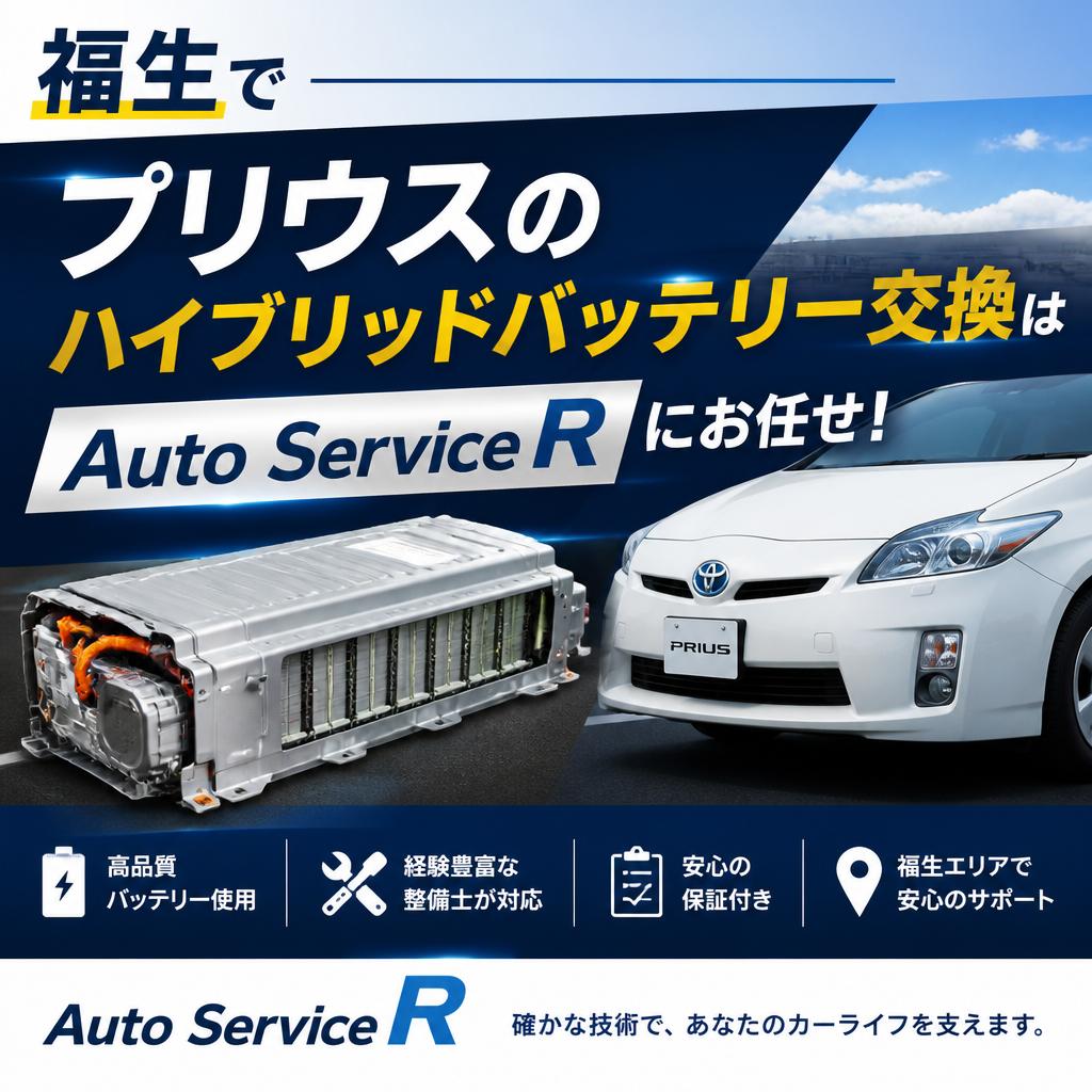福生でプリウスのハイブリッドバッテリー交換はAuto Service Rにお任せ！