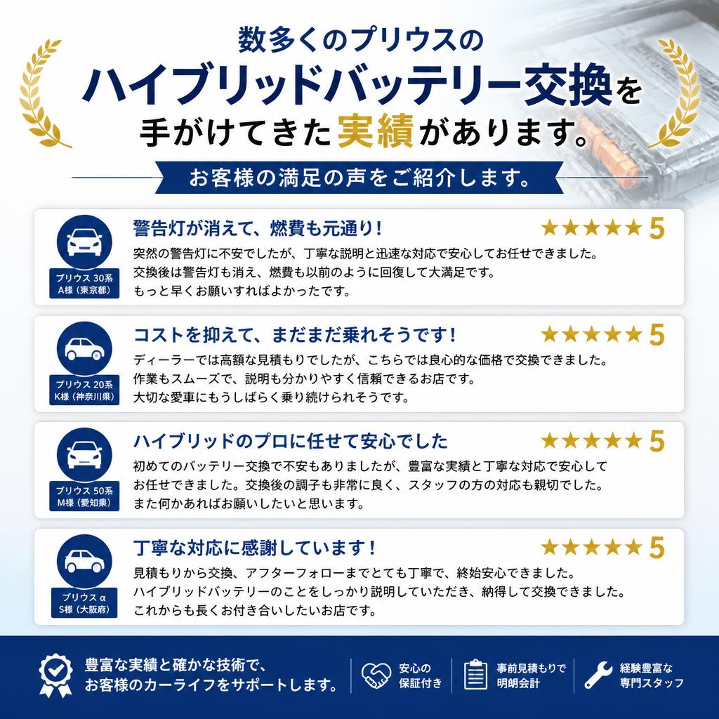 実績とお客様の声