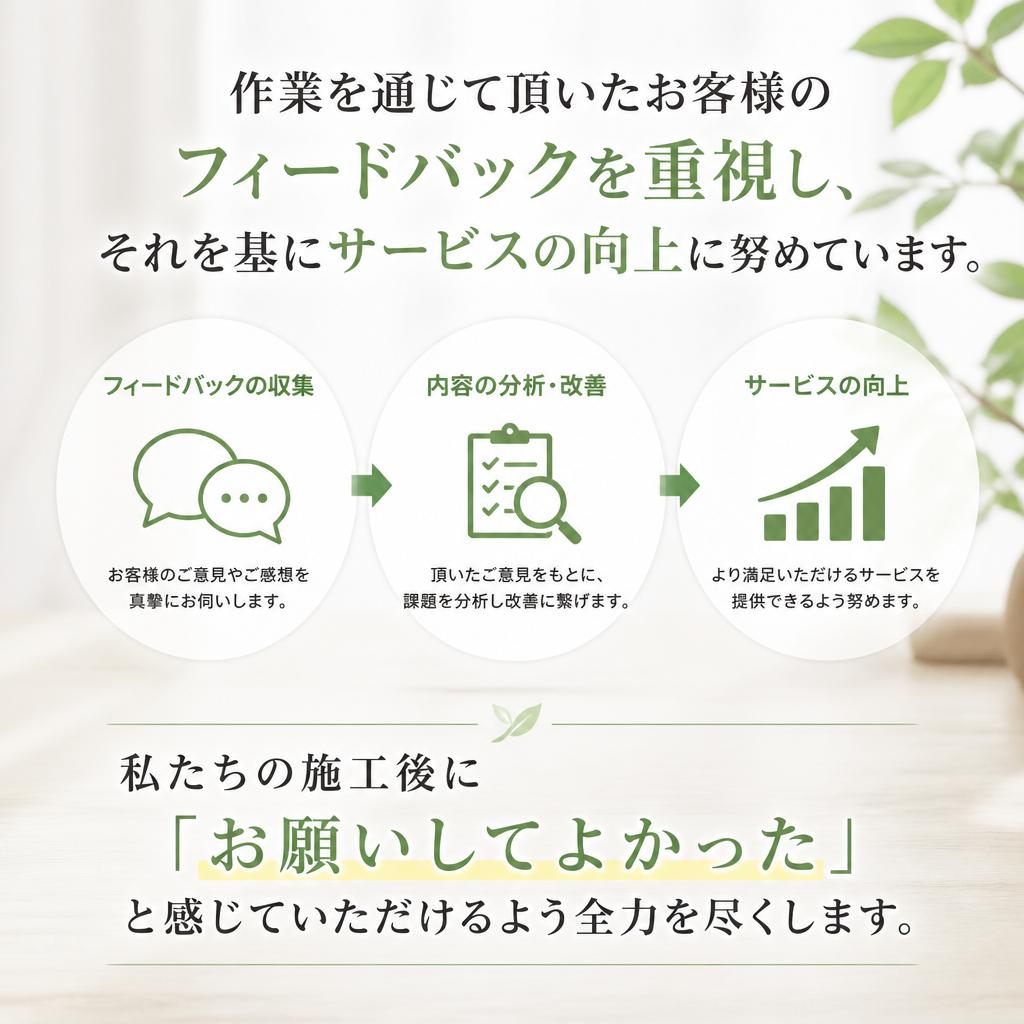 お客様の声を大切に