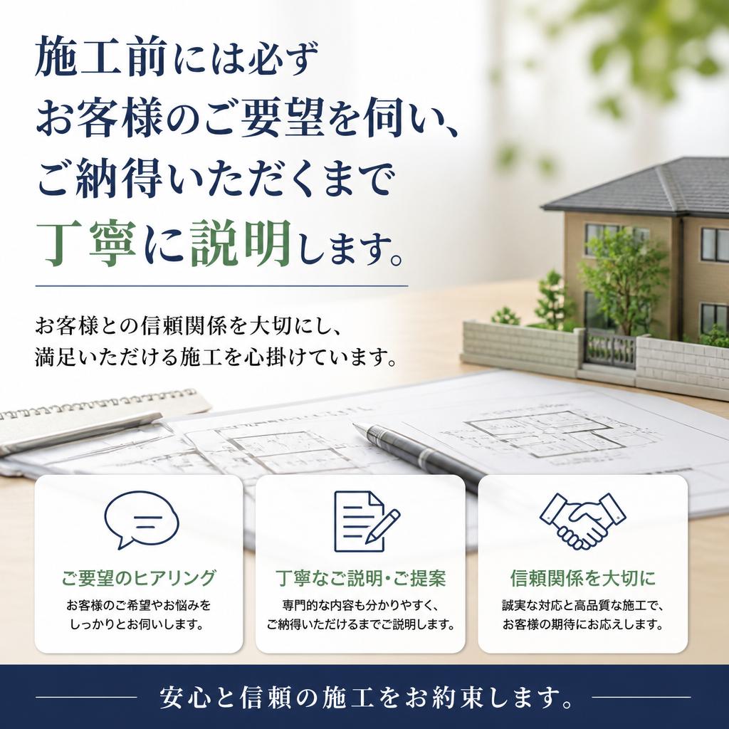 お客様とのコミュニケーション重視